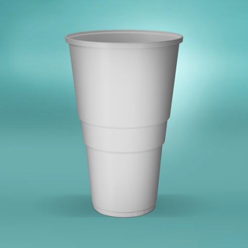 Plain/Unbranded Bio Plastic Free Reusable Pint Cups