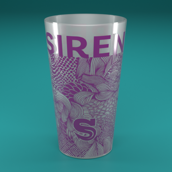 Pint to Brim Cups 1 Colour Printed